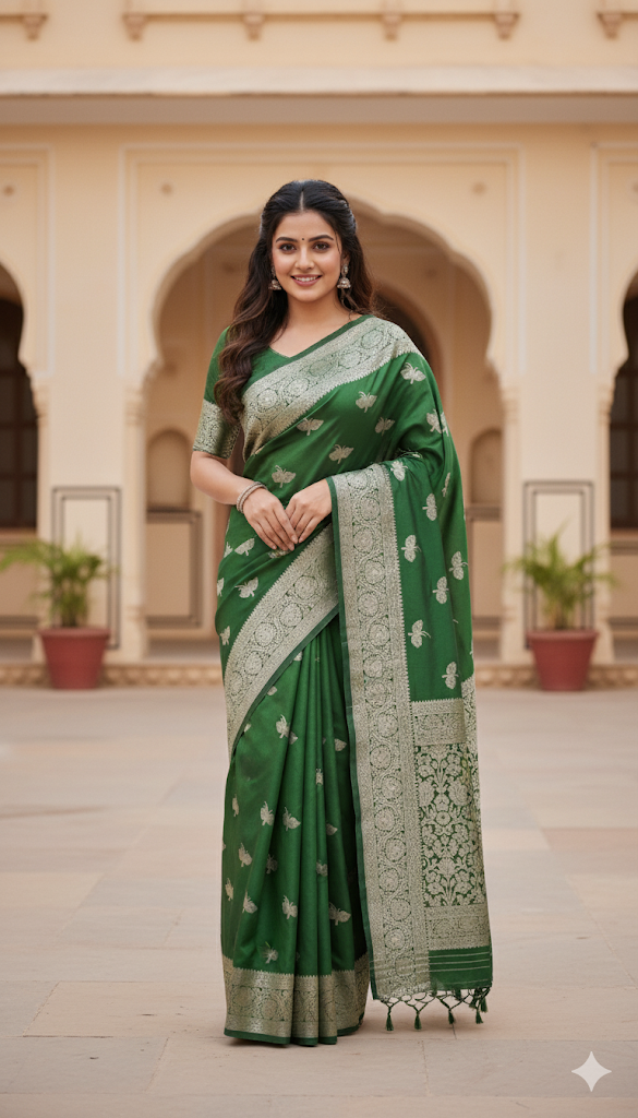 Butterfly silk saree