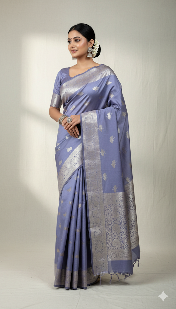 Butterfly silk saree
