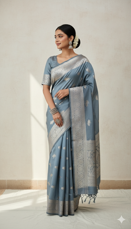 Butterfly silk saree